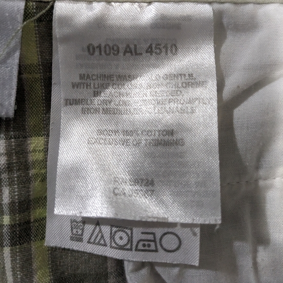 Columbia Womens plaid Shorts Cotton Size 14 - Picture 7 of 8